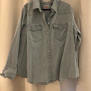 Levi's Light Gray Denim Shirt